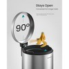 1.6 Gallon Bathroom Trash Can, Small Stainless Steel Garbage Bin with Soft-Close Lid & Pedal, Inner Bucket for Toilet Bedroom - 4 of 4