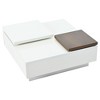 NicBex Modern 31.5" Square Coffee Table with Movable Top and 4 Drawers for Living Room and Office - 4 of 4