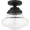 Livex Lighting Avondale 1 - Light Semi-Flush Mount in  Black - 3 of 3