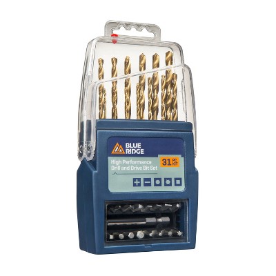 Blue Ridge Tools 8pc Hex Shank Drill Bit Set : Target