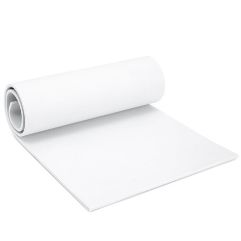 White 6mm EVA Foam Sheets for Crafting, Cosplay, DIY Crafts, 14 x 39 In