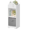 NicBex Bookcases for Living Room Multifunction Display Stand Bookshelf Toy Storage Organizer with 3 Collapsible Fabric Drawers for Bedroom - 4 of 4