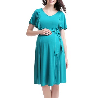 Pokkori Maternity Nursing Skater Dress