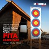 Morrell FITA Recurve Bullseye Paper Shooting Targets, 17 x 17-Inch Sheets, for Indoor or Outdoor Ranges, Made with Wood-Free Printed Paper, 100 Count - 3 of 4