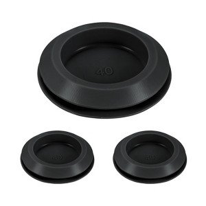 Unique Bargains Silicone Durable Waterproof Shock Absorption Mechanical Fasteners Black - 1 of 4