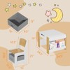 Kids Table and Chair Set, 4 In 1 Wooden Activity Table & 2 Chairs With Storage Drawer Detachable Tabletop for Toddlers Kids Drawing, Reading, Crafts - 2 of 4