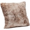 Chanasya Wolf Faux Fur Square Throw Pillow Covers - 2 Pieces - 18" x 18” - 4 of 4