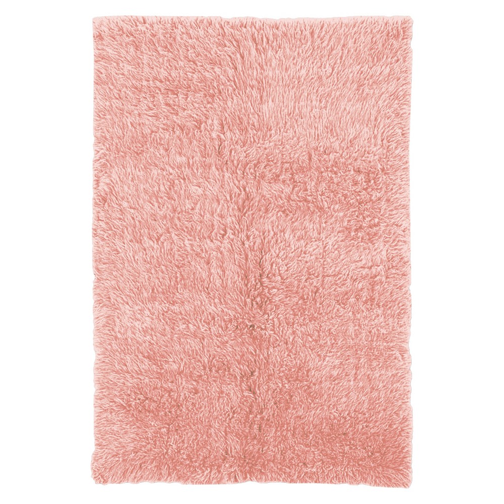 5'x8' New Flokati Area Rug Light Pink - Linon