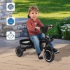 Acekool 7-in-1 Folding Toddler Tricycle with Adjustable Push Handle, Safety Harness, Brake, Rotatable Seat, Canopy, Storage & Cup Holder for Ages 1-5 - 4 of 4