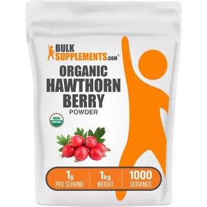 BulkSupplements Organic Hawthorn Berry Powder - 1 of 4