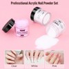 YEVYO Acrylic Nail Kit with Drill, 4 Colors Gel Polish and UV Light Nail Kit, 24 Colors of Glitter Powder and Sequins - image 3 of 4