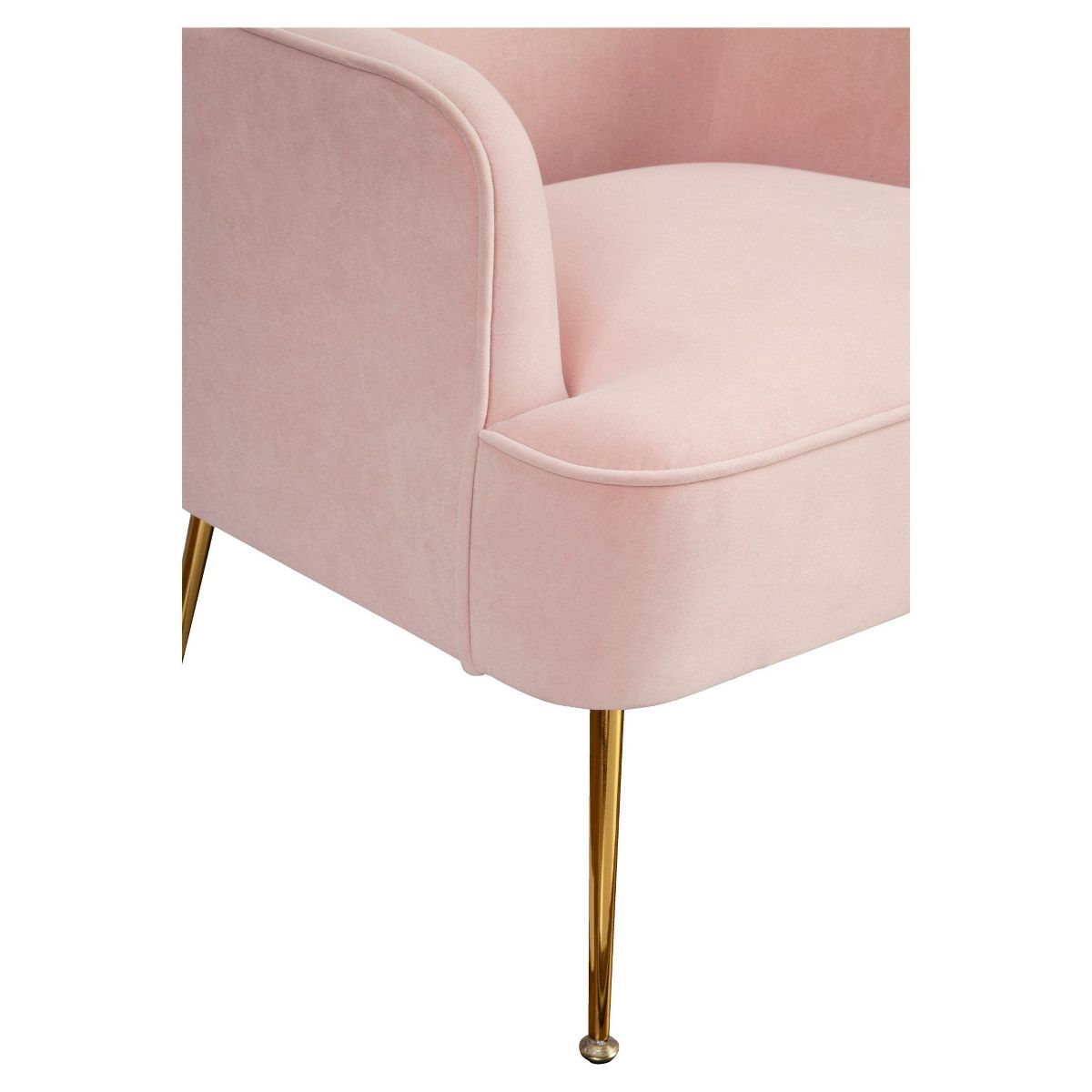 Rebecca Velvet Leisure Chair in Pink | Alpine Furniture - thumbnail 6