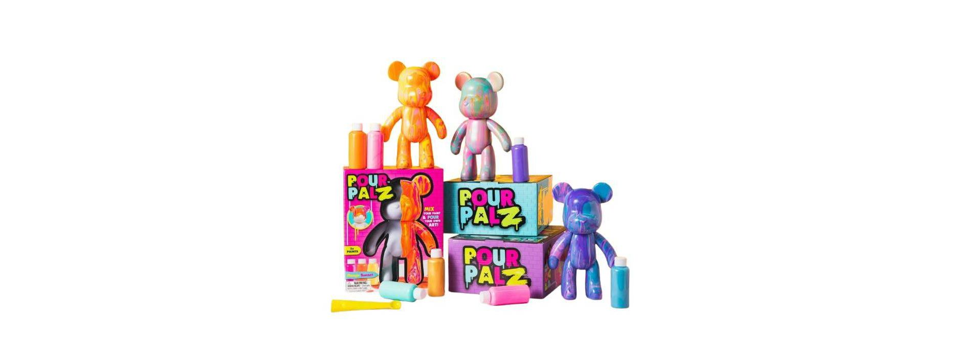 Toy Monster Pour Palz DIY Paint Bear "Colors May Vary"
