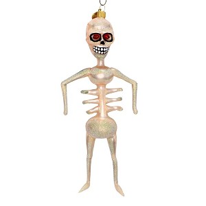 Morawski 9.0 Inch Mr Skeleton B. Bones Ornament Halloween Free Blown Bony Ribs Tree Ornaments - 1 of 3