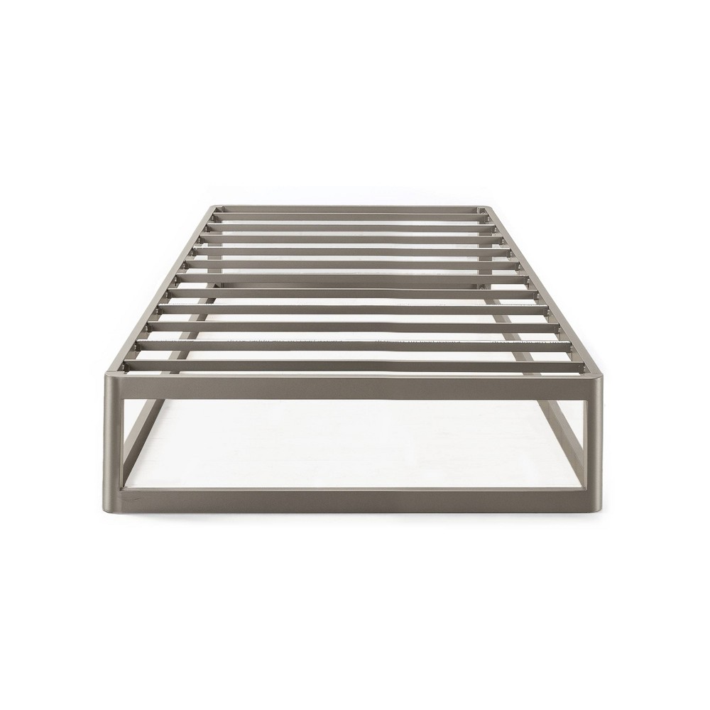 Photos - Bed Best Price Mattress Twin 12" Metal Round Corner Platform  Frame Gray