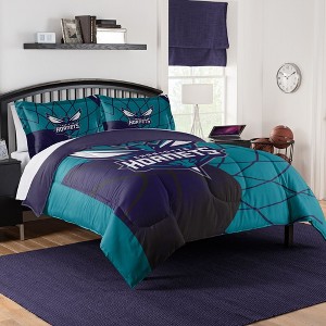 Sweet Home Collection NBA Charlotte Hornets Comforter & Pillow Sham Set - 1 of 3