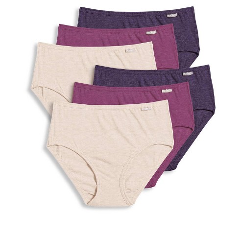 Jockey Women's Plus Size Elance Hipster - 6 Pack 8 Oatmeal  Heather/boysenberry Heather/perfect Purple Heather : Target