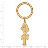 Black Bow Jewelry 14k Yellow Gold Plated Sterling Silver Alpha Sigma Tau Greek Life Key Chain - image 2 of 3