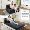 Homdox Folding Sofa Bed Chair w/ Pillow, Convertible Chair Sleeper, Foam Floor Mattress for Living Room/Dorm/Guest/Office Twin - 4 of 4
