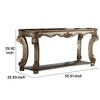 Royal Hampton Sofa Table with Bottom Shelf in Golden Brown - 3 of 4