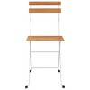 vidaXL Folding Bistro Chairs 8 pcs Solid Wood Acacia and Steel - 4 of 4