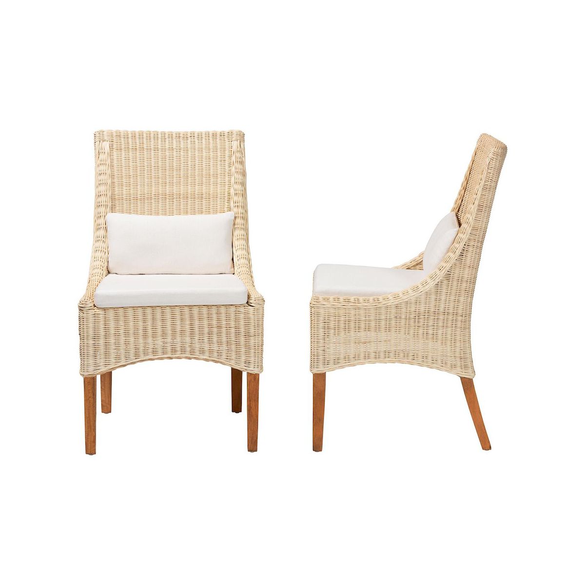 bali & pari,Haybourne Natural Rattan 2-Piece Dining Chair Set - Handwoven Wicker Accent - thumbnail 3