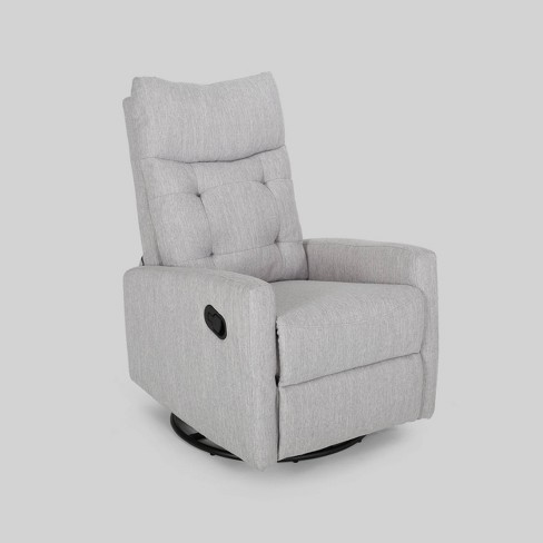 Woodglen Contemporary Glider Swivel Recliner Light Gray Christopher Knight Home Target
