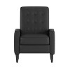 Flash Furniture Ezra Mid-Century Modern Upholstered Button Tufted Pushback Recliner for Residential & Commercial Use - 3 of 4