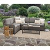 Leisure Made Mitchell 5pc Wicker Sectional in Gray Fabric - image 2 of 4