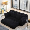 Okak Modern Memory Foam 2-Seater Sofa Couch with Steel Frame,Corduroy  Deep Seat Loveseats for Living Room, Bedroom, Apartment - 2 of 4
