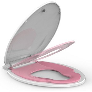 Slow-Close Toilet Seat, Quiet Polypropylene (PP) Toilet Lid with Secure Hinges, Easy to Install & Clean - 1 of 4