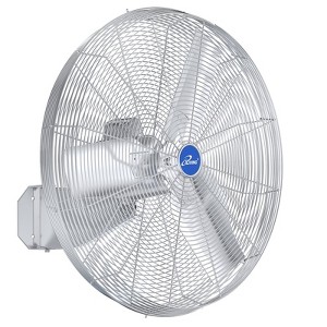 iLIVING 24-Inch Wall Mounted Washdown Fan, 7200 CFM, 1/4 HP, Single Phase 115V or 230V, Silver - 1 of 4