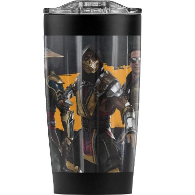Mortal Kombat 11 Mortal Kombat Lineup Steel Tumbler 20oz Coffee Travel Mug