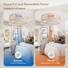 Airsurfer 16.5-Inch Low Profile Ceiling Fan – 7-Blade Flush Mount Fan in Gold with Remote Control, Quiet Motor for Bedroom or Small Spaces - 4 of 4