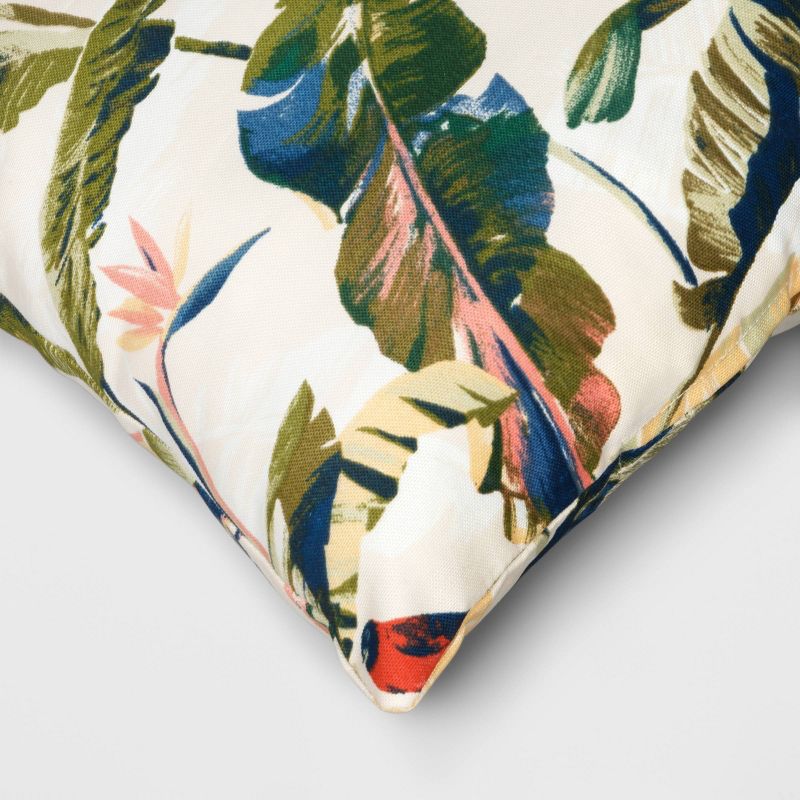 18&#34;x18&#34; Cavendish Canary Tropical Square Outdoor Throw Pillow Multicolor - Threshold&#8482;, 5 of 6