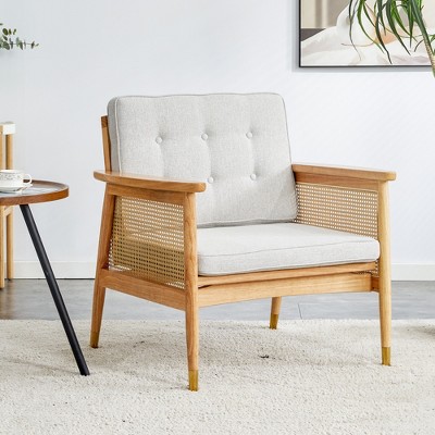 Hard Wood Modern Sofa with Minimalist High Rebound Sponge Decoration Sofa Cushion for Living Room Bedroom
