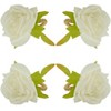 Saro Lifestyle Flower Shaped Napkin Rings (Set of 4), White - 2 of 4