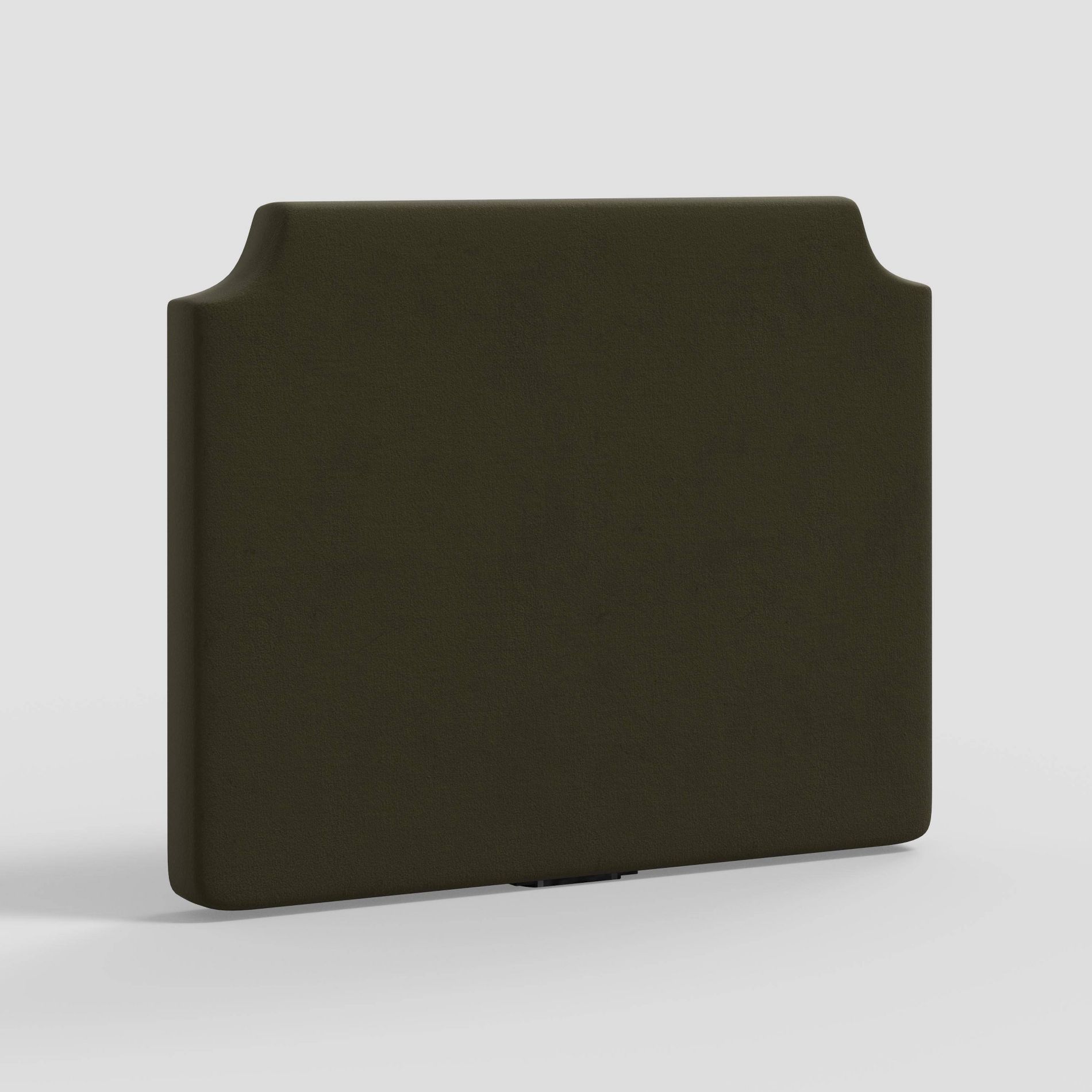 Twin Molly Notched Stick-on-the-Wall Dorm Headboard USB Classic Velvet Loden - Threshold™