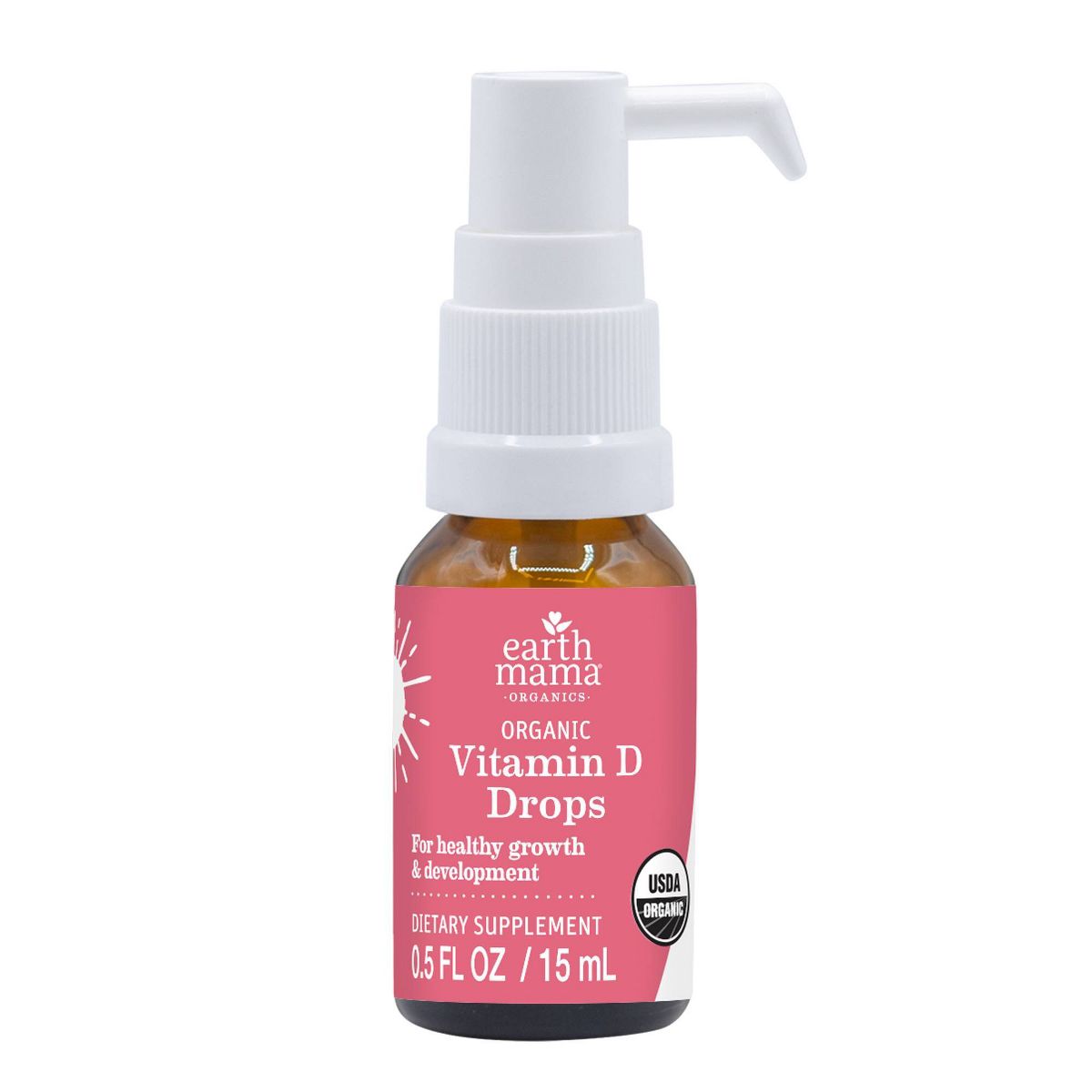 Earth Mama Baby Organic Vitamin D Liquid Drops - 0.5 fl oz - thumbnail 2