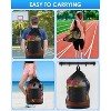 Generic Soccer Ball Bag with Double Shoulder Strap Large Mesh Sports Equipment Net Bag - 3 of 4