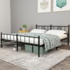 MAYEERTY 14"H Twin Size Bed Frames Metal Platform Bed No Box Spring Needed£¬Under Bed Storage, Black - 2 of 4