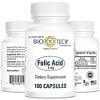 Bio-Tech Pharmacal Folic Acid Supplement – 5 mg, 100 Capsules – Supports Cell Growth & Healthy Pregnancy - 2 of 4