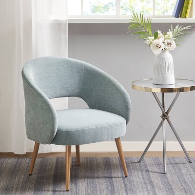 Gold and best sale grey accent chair