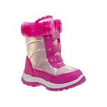 Rugged Bear Little Kids Fuzzy Top Snow Boots for Girls