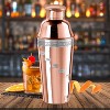 Oggi 34oz Dial a Drink Cocktail Shaker Copper: Stainless Steel, Hand Wash, 11.25" Height, 4.88" Width, 1.4 lbs - 3 of 4
