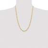 Chisel Stainless Steel Polished Yellow IP-plated 6.3mm 24" Figaro Chain Necklace - 4 of 4