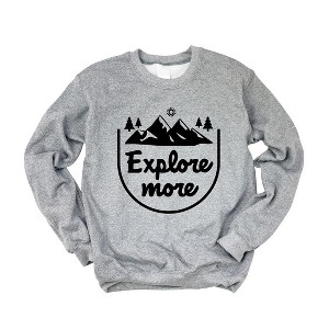 Simply Sage Market Women's Graphic Sweatshirt Explore More Mountain - 1 of 3