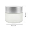 Unique Bargains Elegant Frosted Cream Glass Bottle for Bathroom 1 Pc - 4 of 4