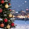 20ct Christmas Ball Ornaments, 2.36"/6cm Shatterproof Plastic Christmas Baubles, Hanging Decorations for Xmas Tree, Holiday, Wedding, Party - 3 of 4