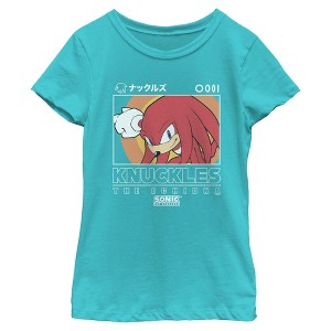 Girls Sonic the Hedgehog Knuckles Portrait T Shirt - 1 of 4